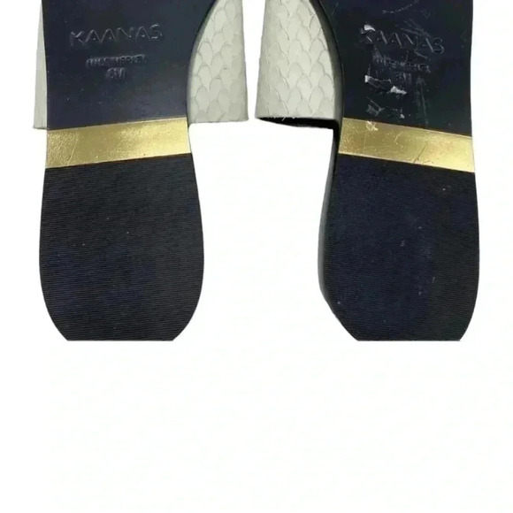 Kaanas Anthropologie leather slip on sandal size 6 - Picture 6 of 7